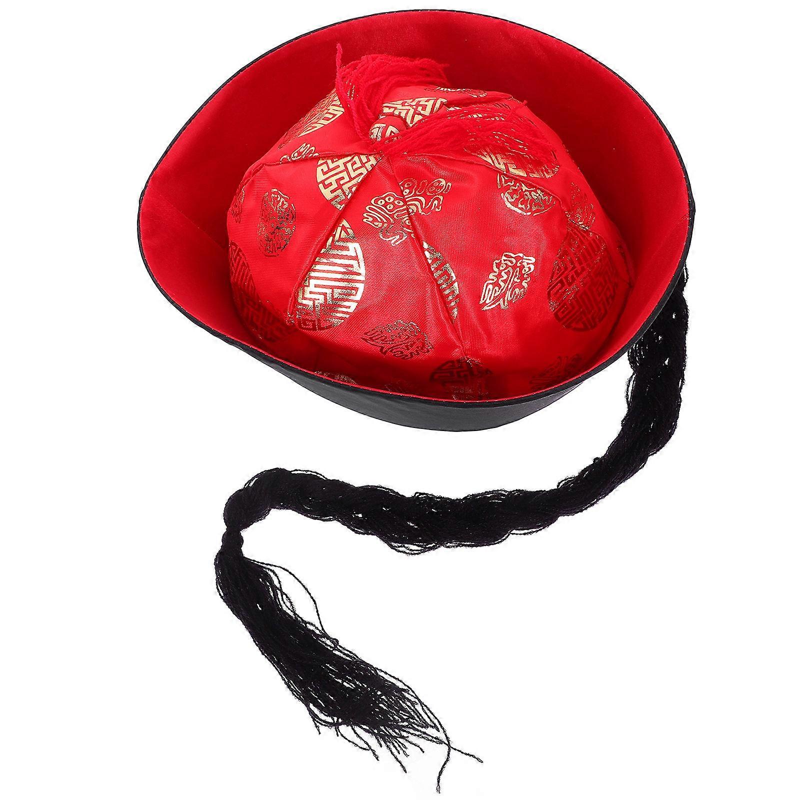 Halloween Headgear Chinese Ancient Costume Accessories Multi 75.00X25.00X25.00CM Costume Performance Round Stage Plays 1Set