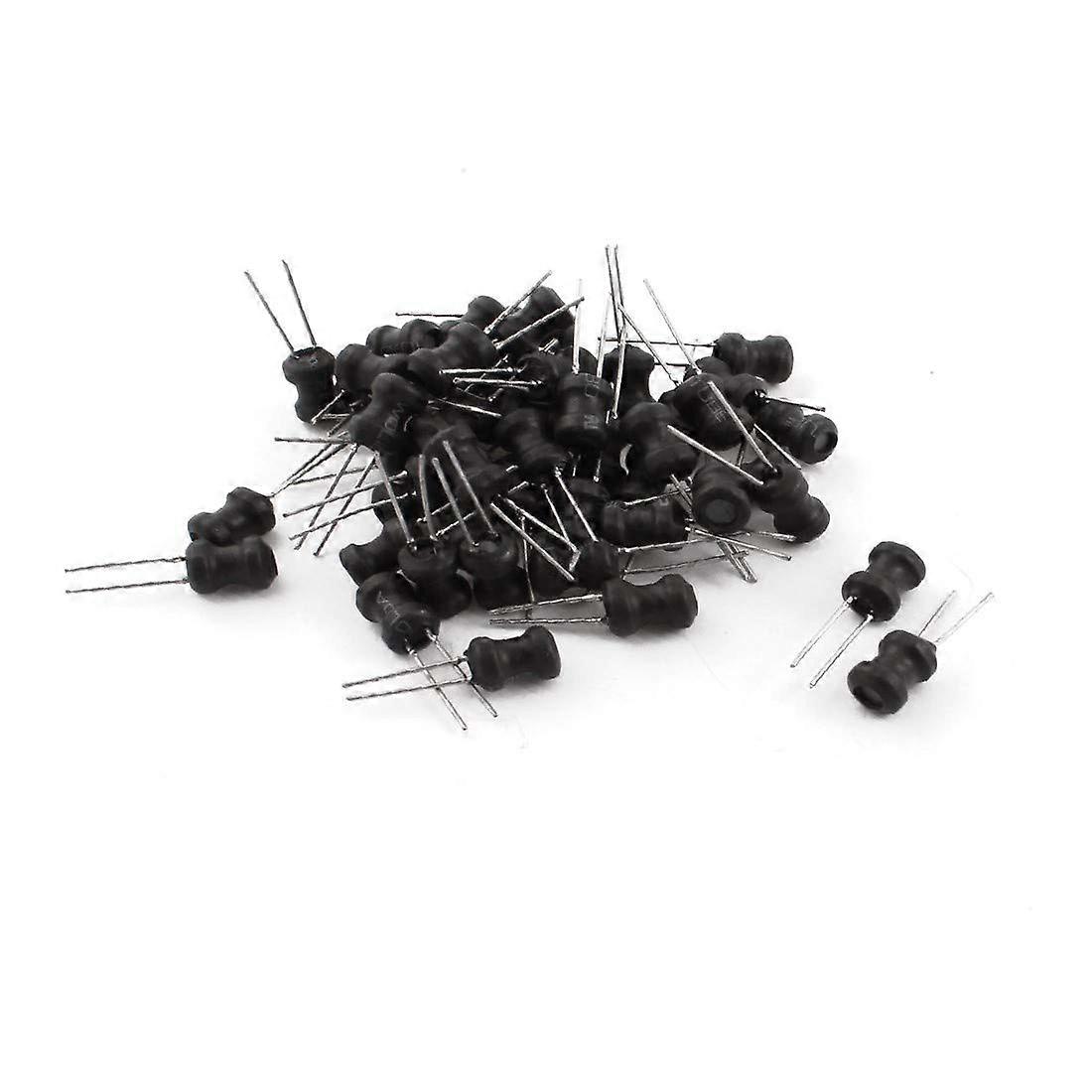 50 pieces, 220 H, 500 mA, 10% reliable effectiveness, tolerance, electrical component, radial lead, throughhole, coil inductor, 6 mm x 8 mm
