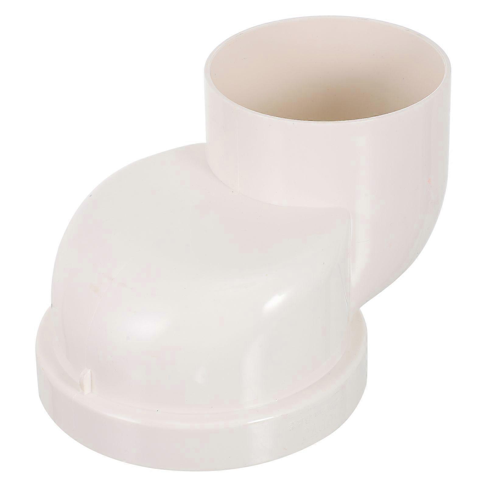Toilet Shifter with Leakproof Drainage System Made of Durable PVC White Color for Home Use 1 Pc