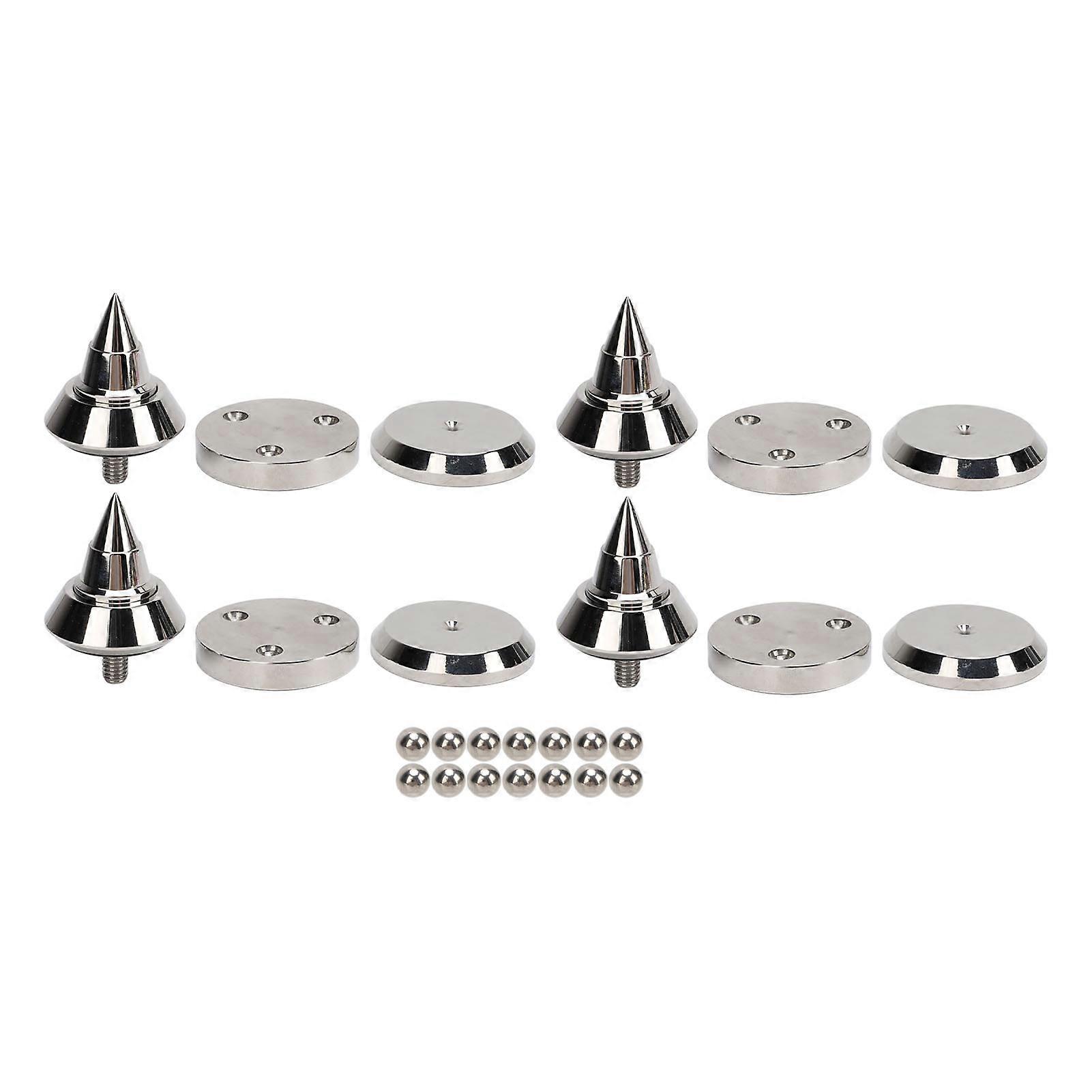 Adjustable Aluminum Speaker Spike Pads - Enhance Sound Quality & Vibration Isolation