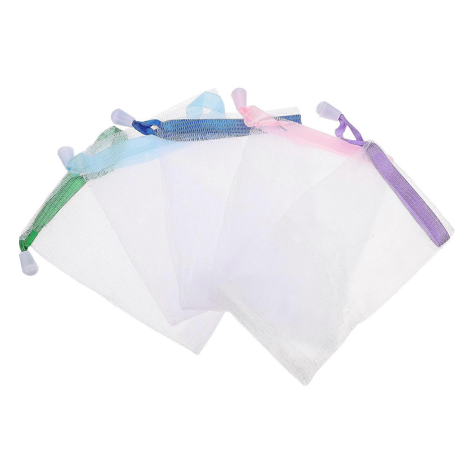 20Pcs Soap Foaming Nets Soap Bags with Hanging Rope Soap Bubble Pouches (Random Color)