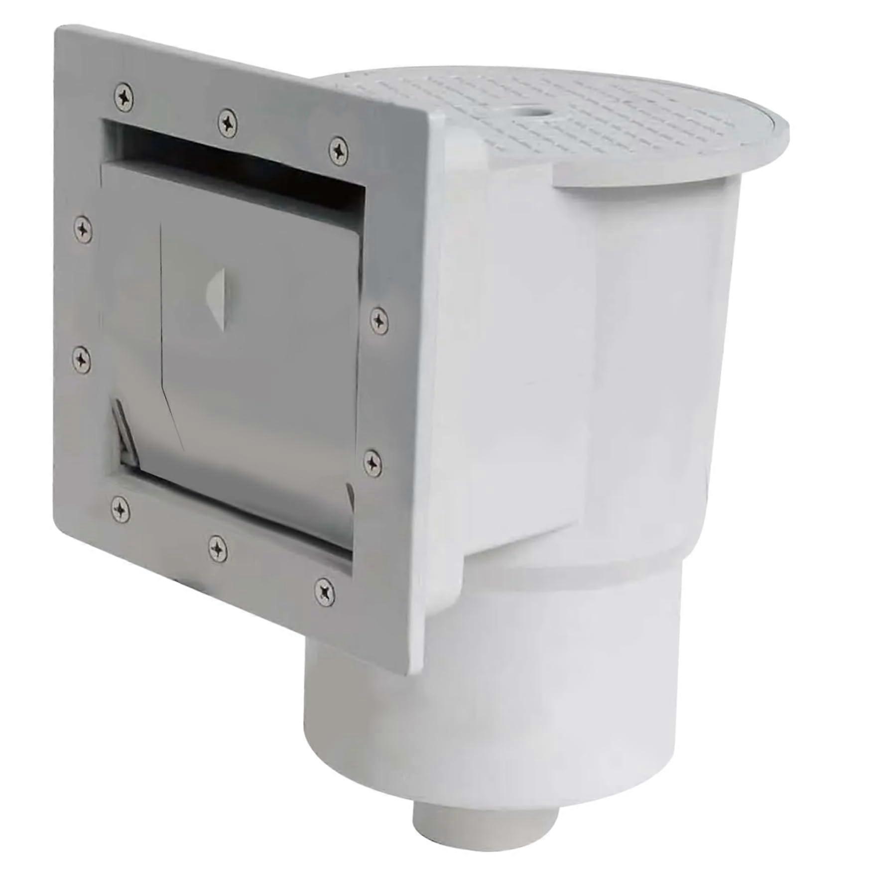 1 Set aboveground pool skimmer, ABS pool debris skimmer for leaves and dirt removal, replacement filter for summer maintenance.