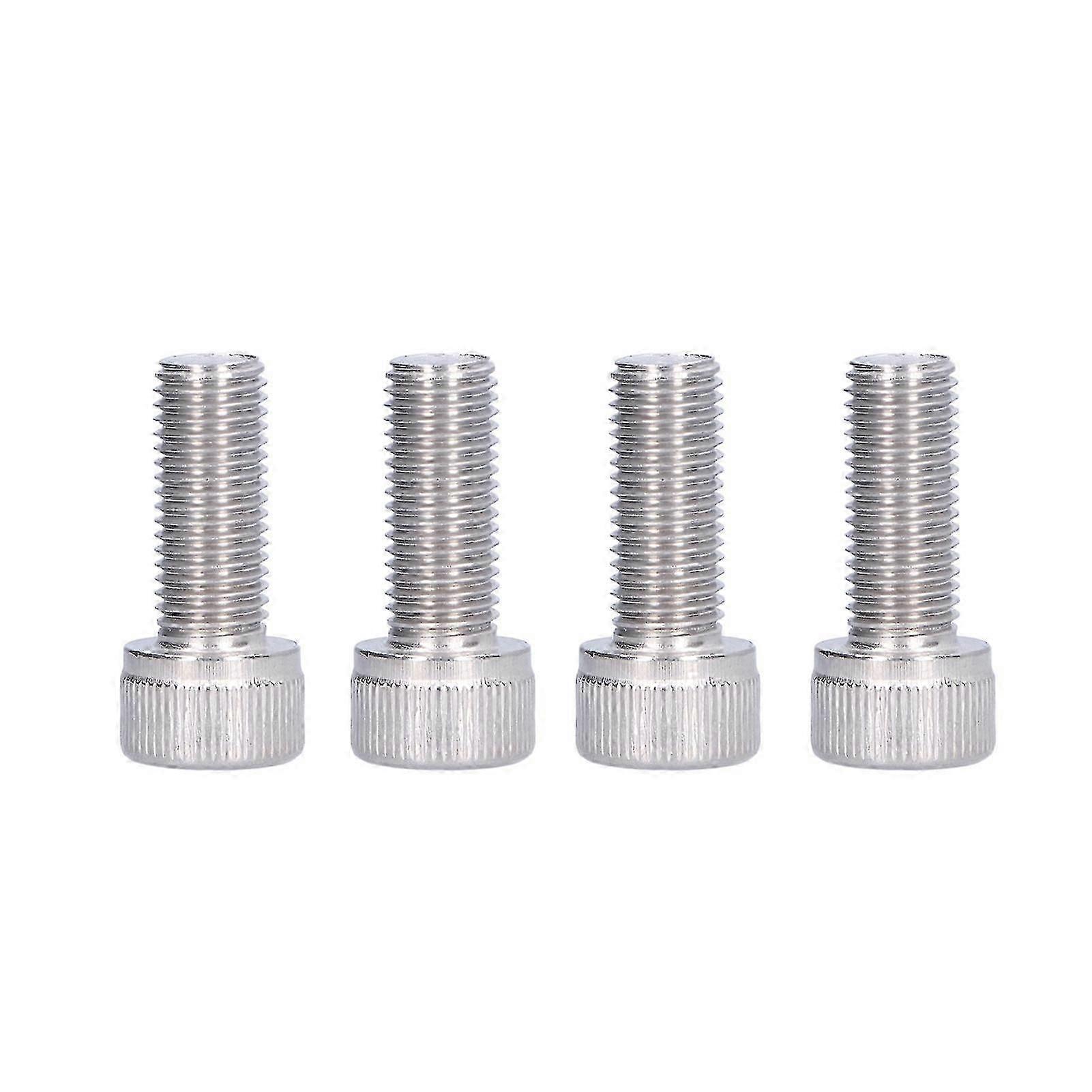 M10x25 A2 rustfrit stål Hex Bolt Socket Cap Screw 1.25mm fin tonehøjde - 4stk