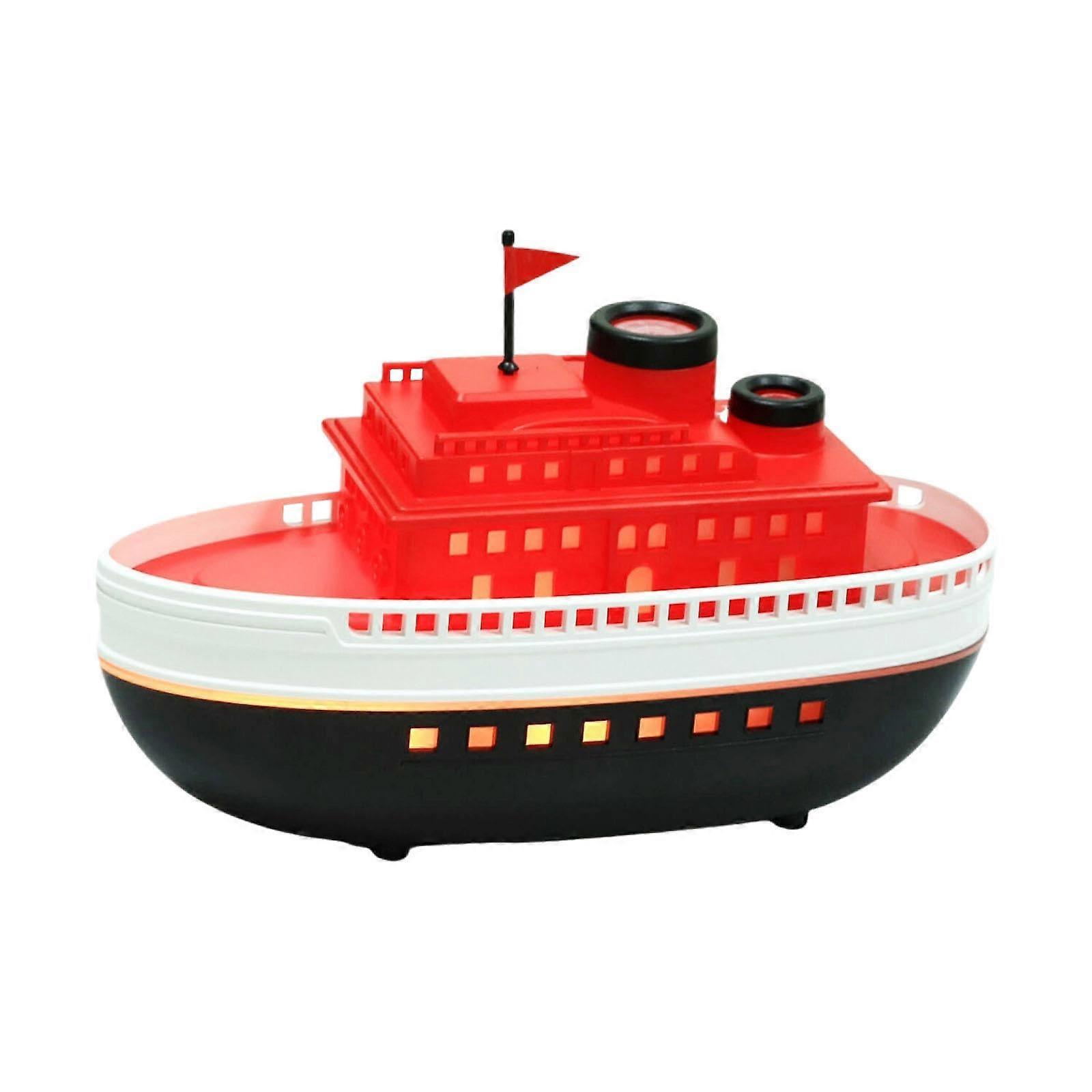Essential oil diffuser in boat shape, flame humidifier, 7 colorful lights, quiet portable aromatherapy diffuser, 300 ml, for SPA, office