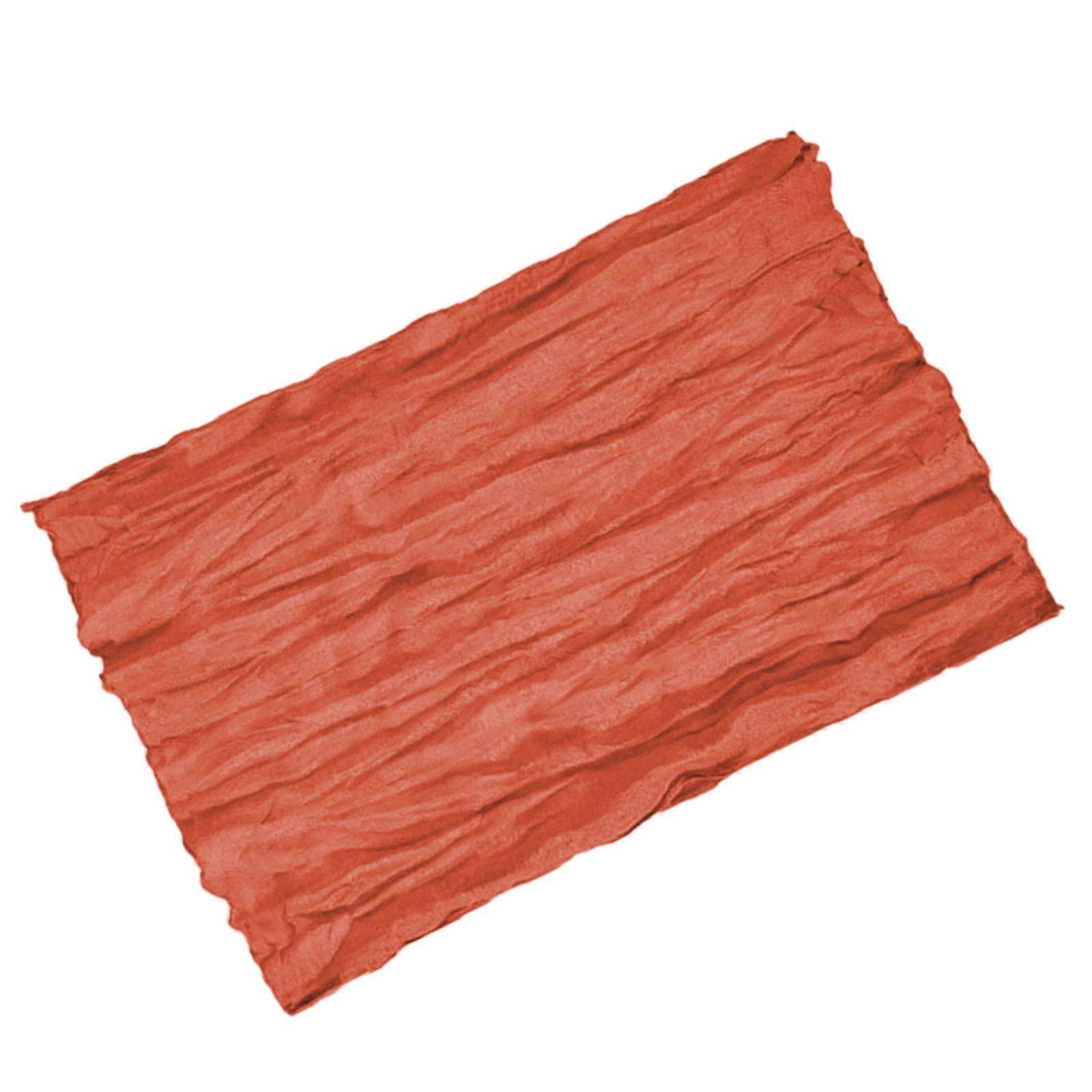 Sages Tablecloth Sturdy Polyester Wrinkle Proof Fabric Spill Resistant for Most Farmhouses Dining Decoration Rust red