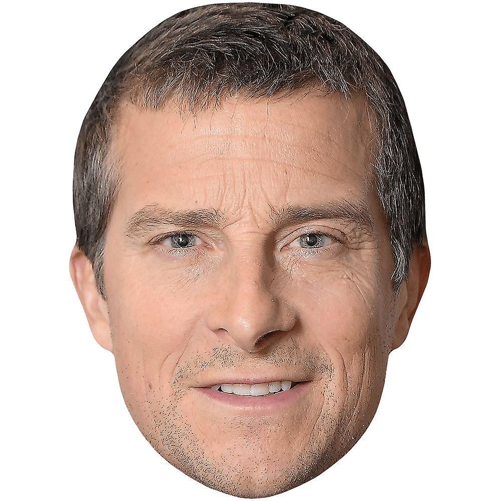 Bear Grylls (Smile) Celebrity Mask, Flat Card Face