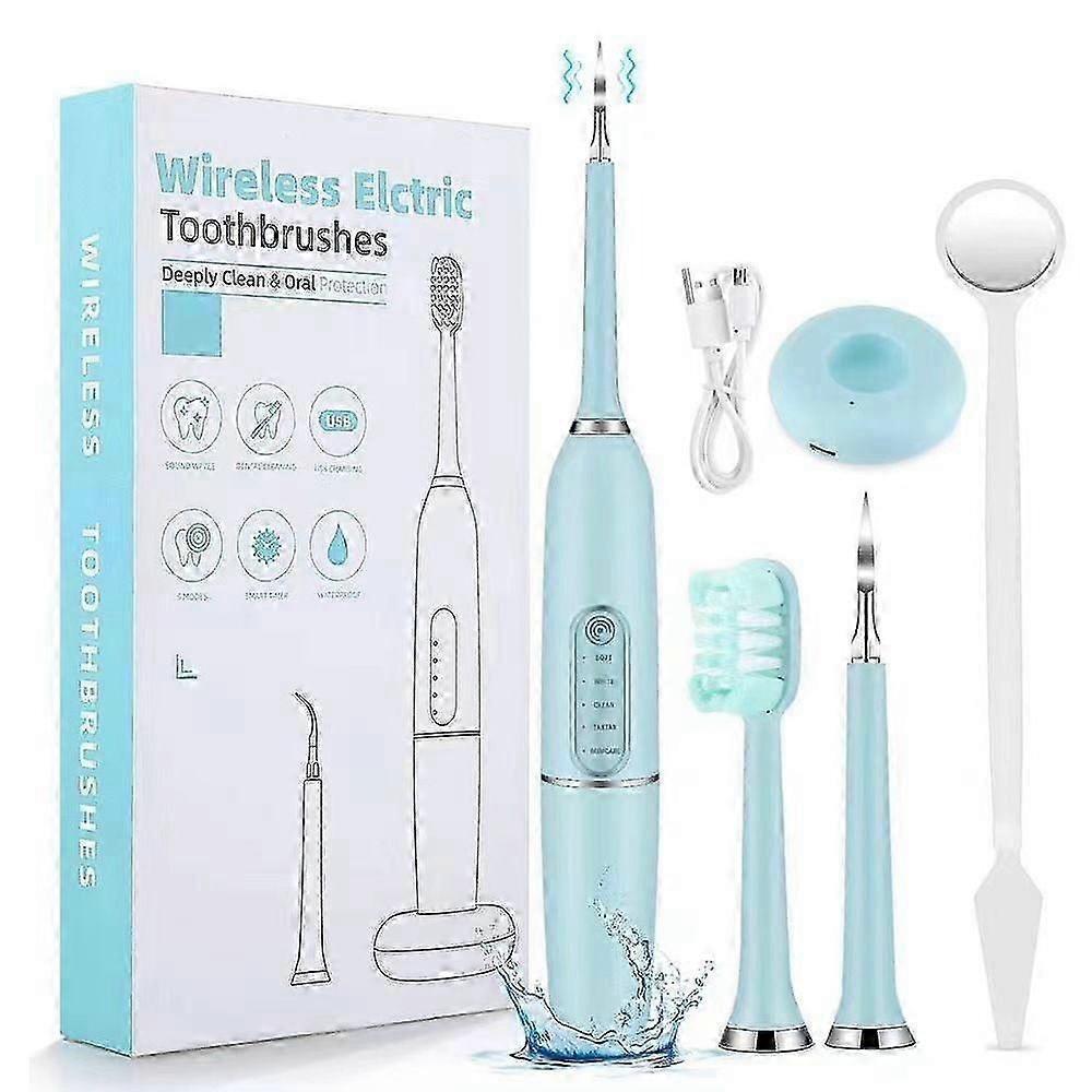 Electric Tooth Cleaner Set Dental Calculus Scaler Stain Remover Teeth Cleaning Kit 5 Modes Rechargeable(EPA13)