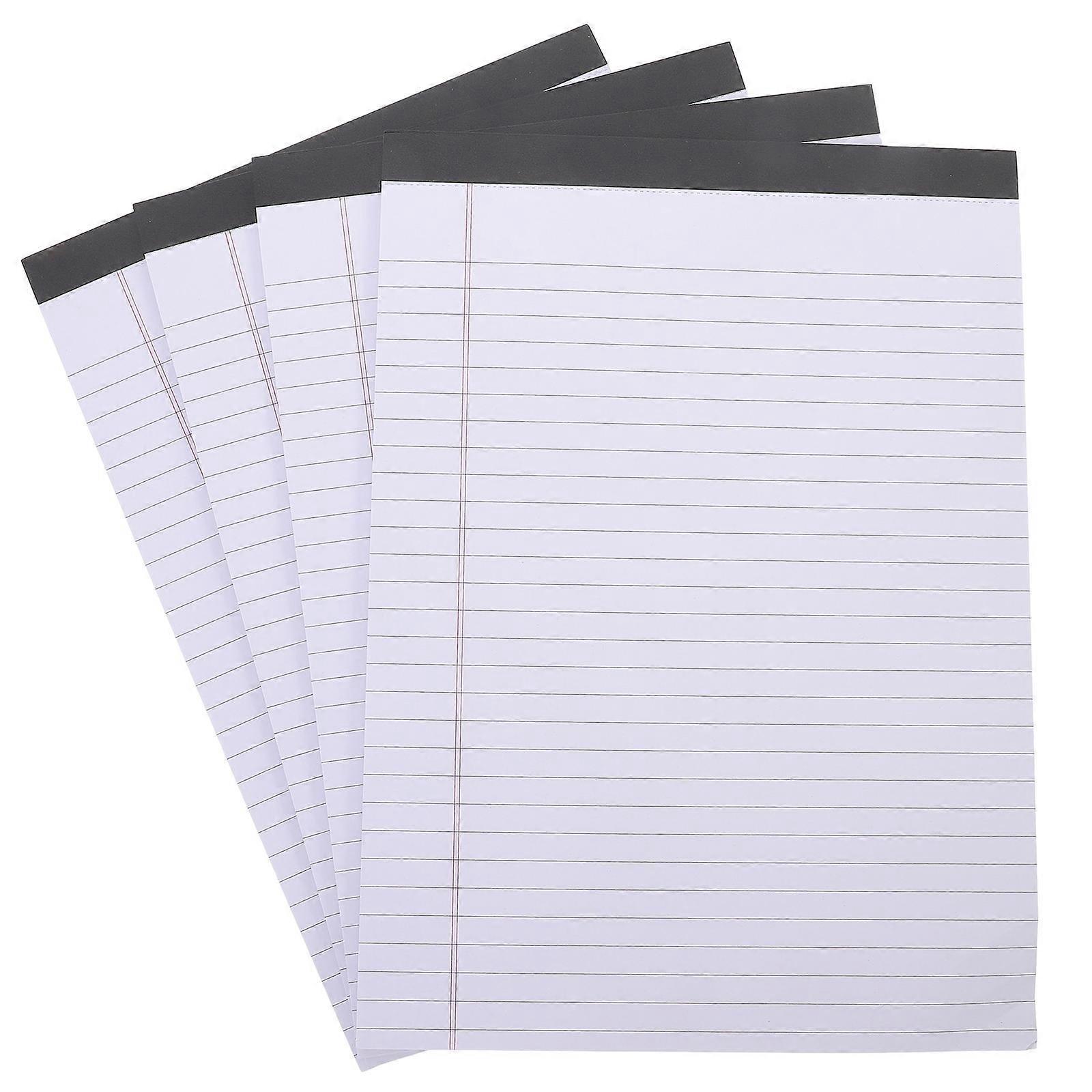 White Paper notepad for Student with Tear and Undated Pages Great for Gifts 4 Pieces