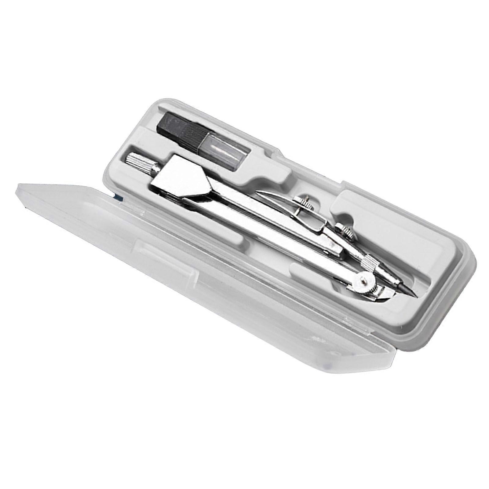 Drawing Compass Metal Compass Drawing Circles Tool Drafting Compass with Replacement Refill for Students