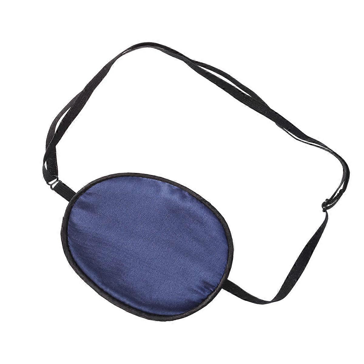 Single Eye Mask Silk Eye Patch for Strabismus Treatment Navy