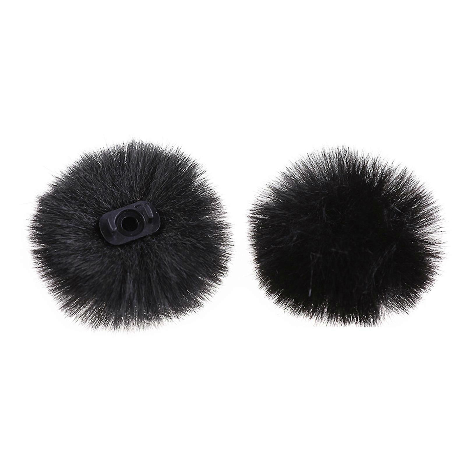 Pin am Revers Mikrofone Windschutzscheibenabdeckung für Interview Mikrofon Außenaufnahme Mikrofon Furry Windschutzscheibe mehrfarbig