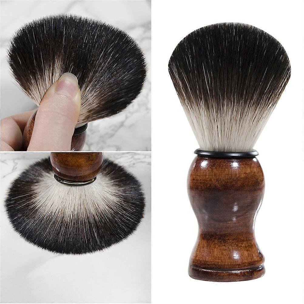 Men's Beard Grooming Kit Travel Use Rectangular Shape Wood Handle 1Pack