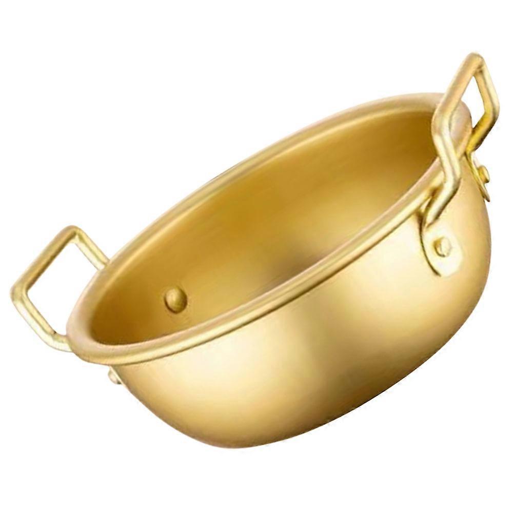 Thickened Aluminum Bowl with Double Handle for Soup, Salad, and Noodles – Multi Functional and Easy to Clean