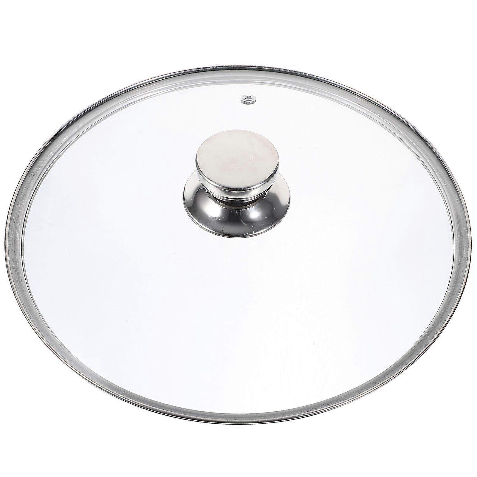 Pot Lid Fits Tempered Glass Pot Lid Home Users Assorted Color 29.50X29.50X7.40CM Temperature Change Withstanding 1Set
