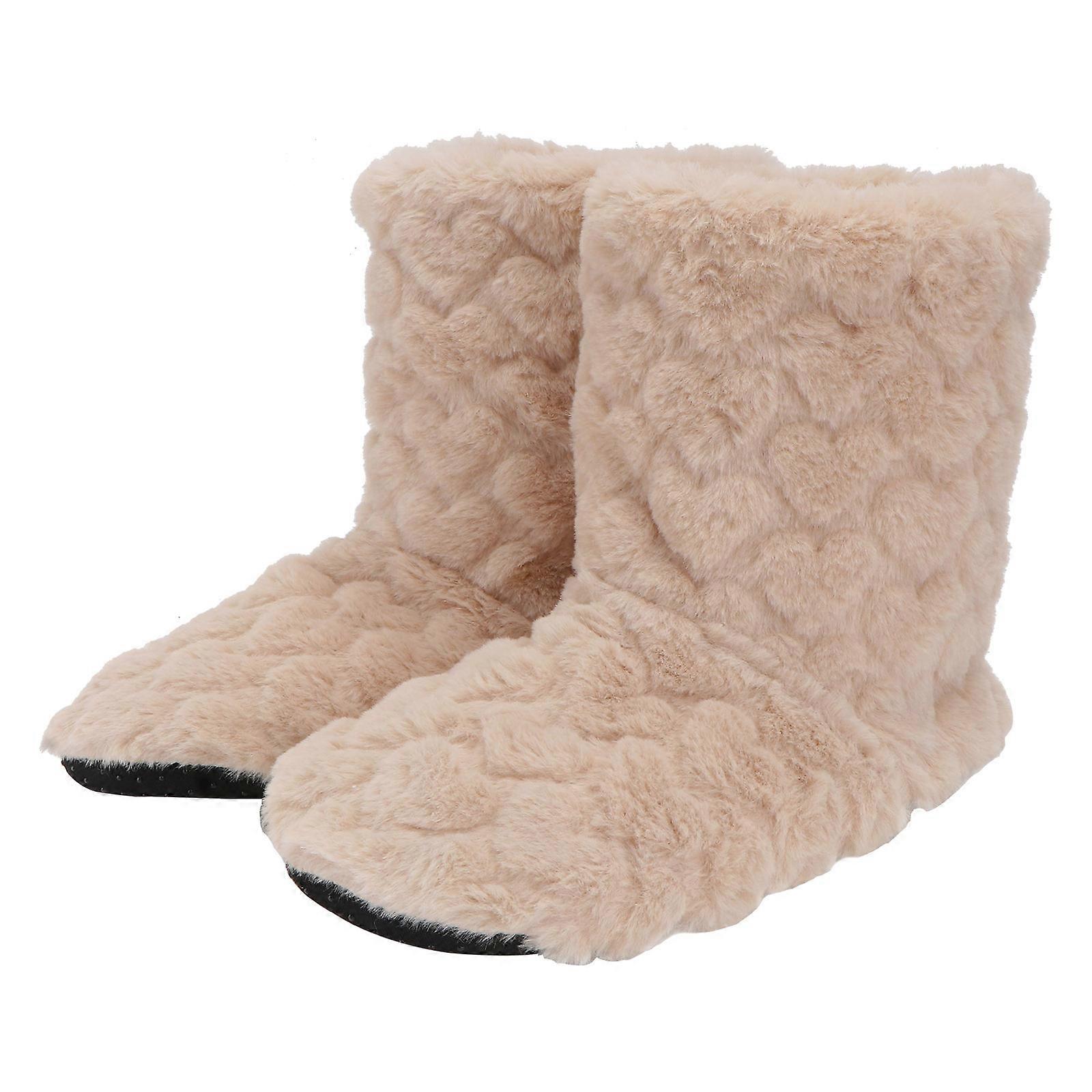1 Pair High Tube Non slip Thickened Floor Boots for Dancing and Warmth