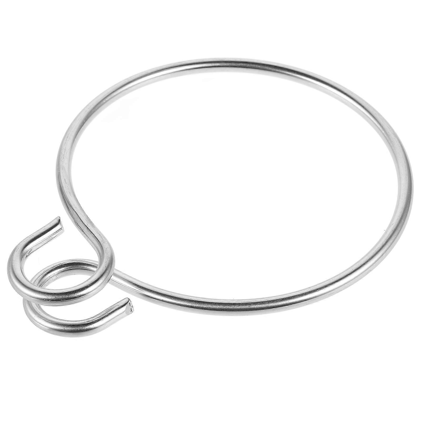 Stainless Steel Anchor Ring for Boat Use with Precision Connector Silver Color 1 Pack