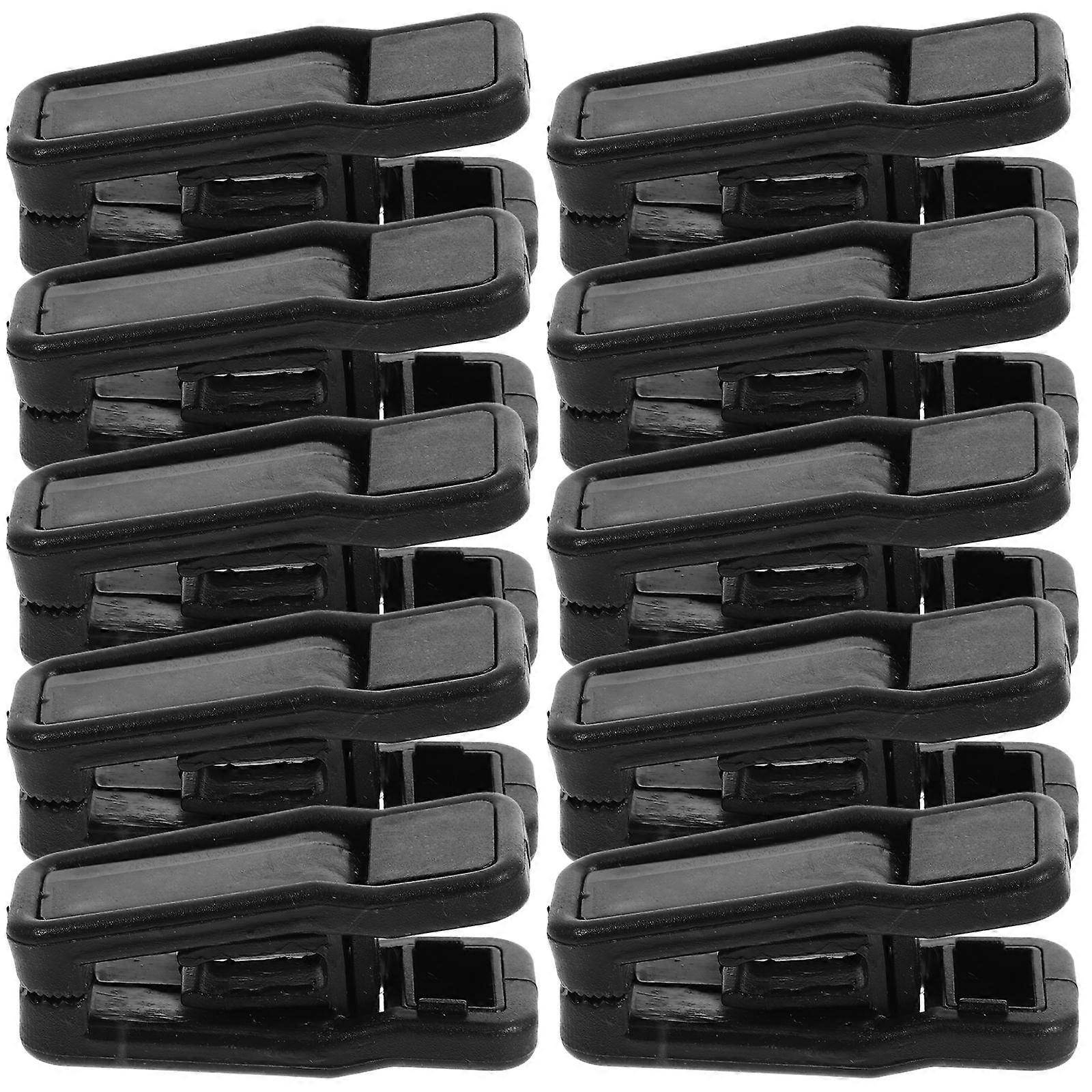 Clothes Hangers Clips Multi-Functional Design Laundry Hanging Black 20Pcs