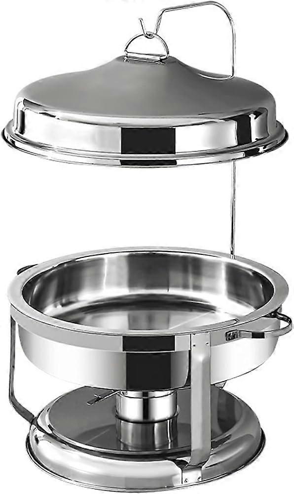 Food Warmer Stainless Steel Chafing Dish Buffet Set, Buffet Server and Food Warmer with Hanger (Silver 9L)