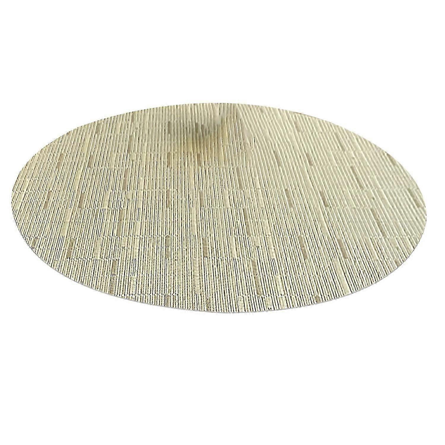 Bamboo Texture Placemat Oval Shape PVC Kitchen Dining Table Mat for Restaurants-ZZY