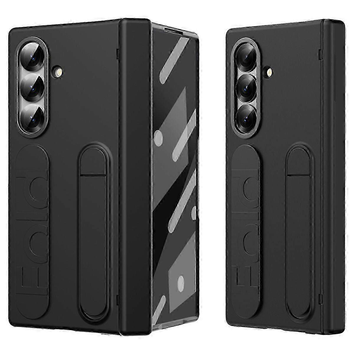 Foldable Phone Case with Stand & Strap - Durable Hard Shell Cover for 5G Devices