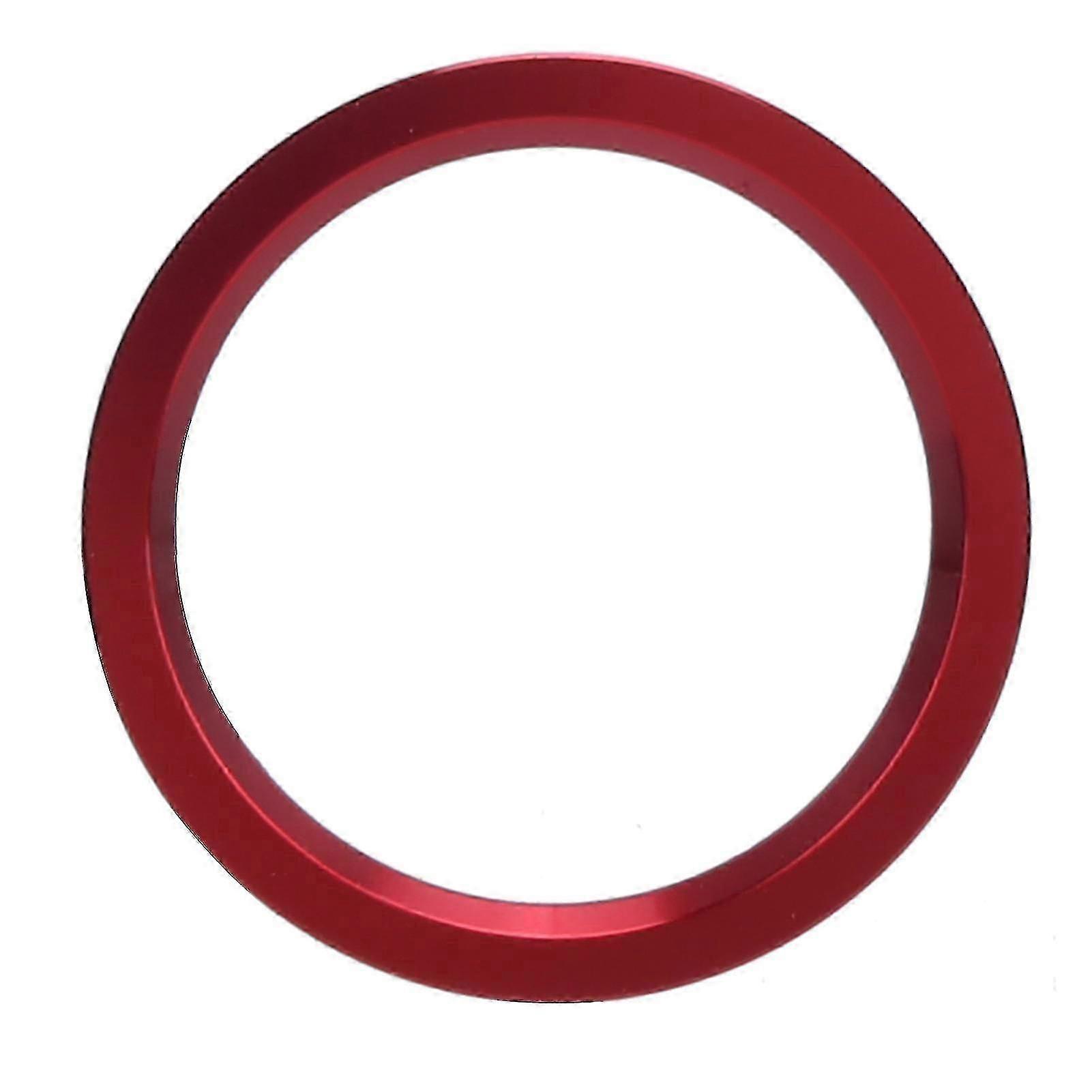 Engine Ignition Start Stop Button Ring Cover Trim Aluminum Alloy Red Replacement for Certain Models