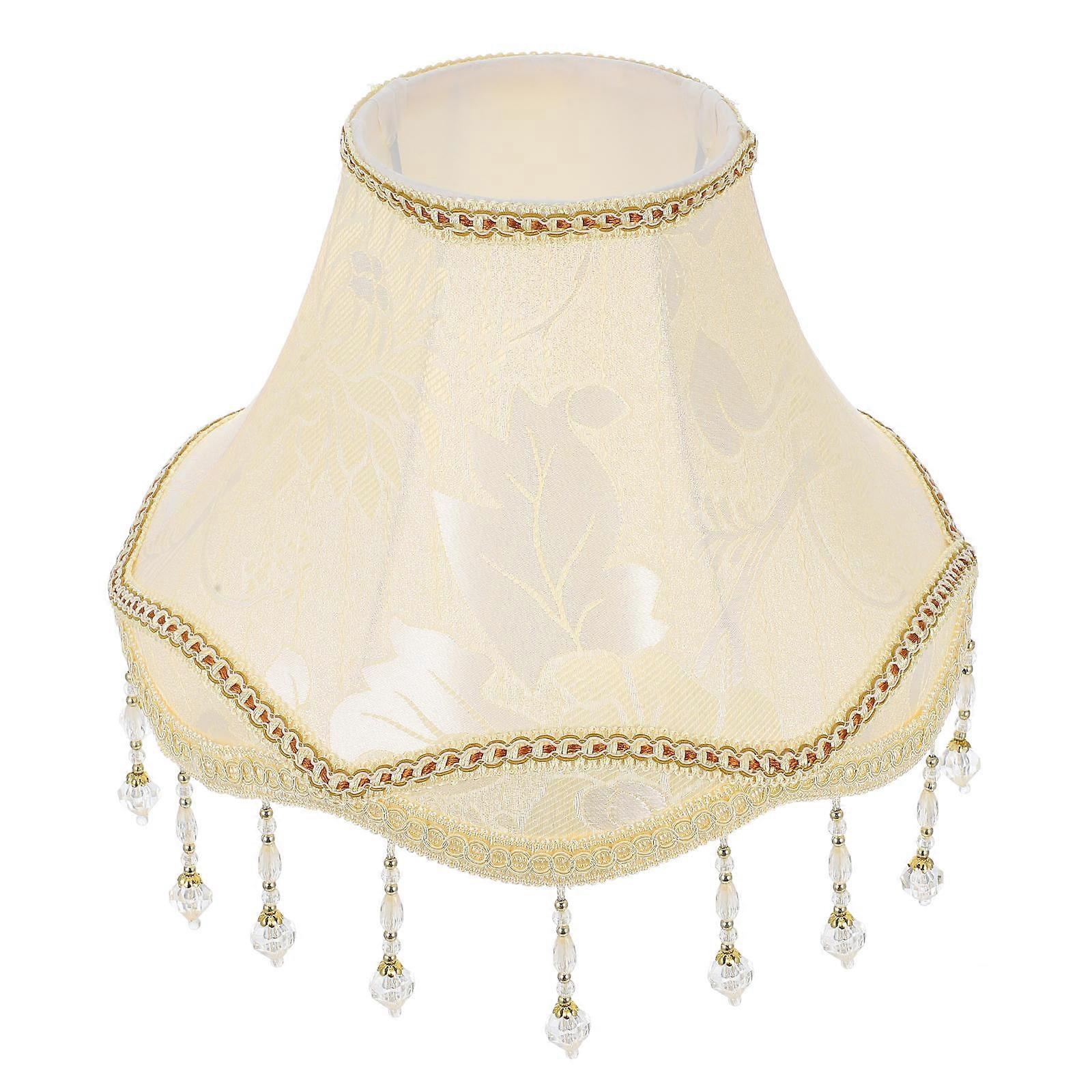 Durable Cloth Lampshade for Table/Floor Lights Soft Ochre, Eye Friendly Design, Creative Bedroom Ambiance Decor