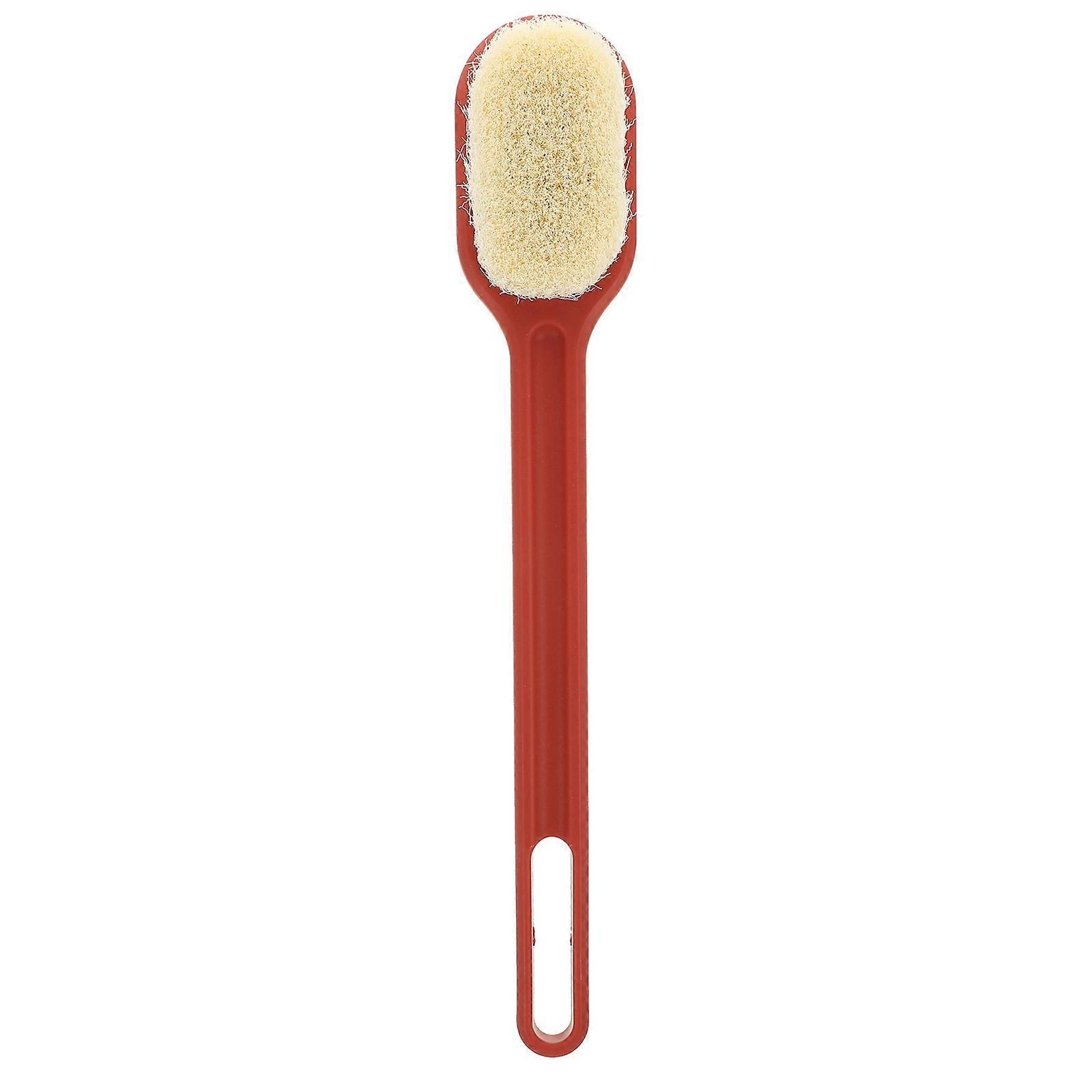 Bath Body Scrubber Long Handle Cleaning Brush Designed For Adults 1 Pc Red Color