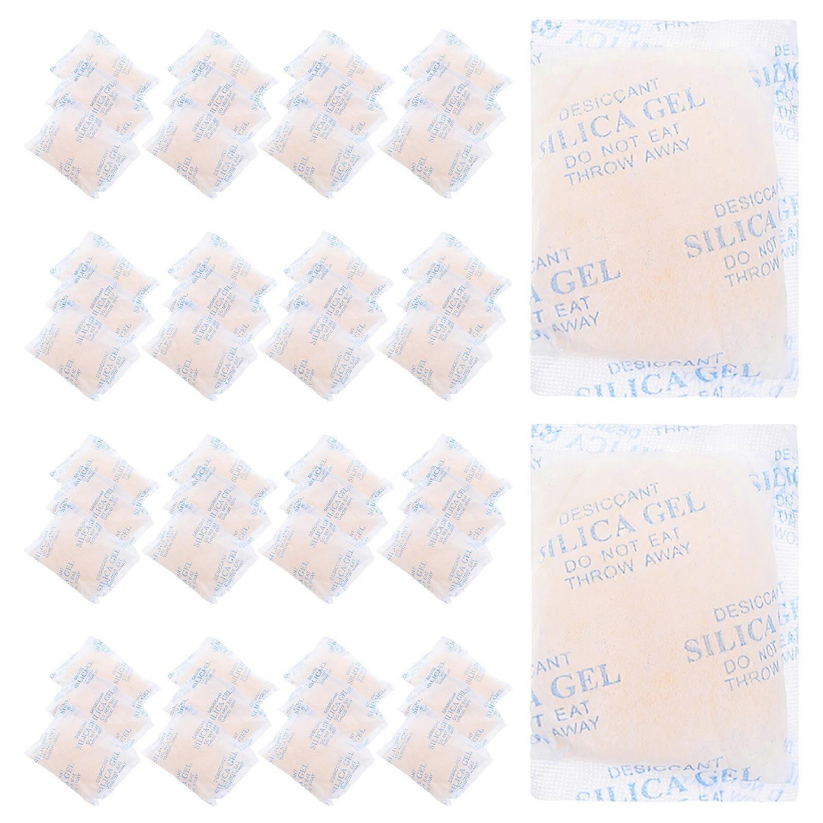 Moisture Absorber Silica Gel Packets Food Grade Desiccant Packs for Electronics Clothes Shoes and Jewelry with Compact Design 50Pack