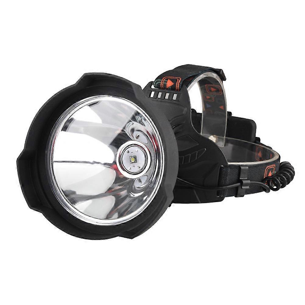 1 Set LED Headlamp USB Rechargeable Headlight Outdoor Warning Flashlight