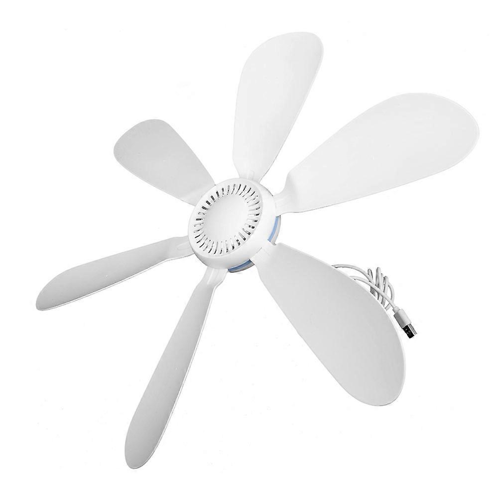 Outdoor Ceiling Fans Portable Ceiling Fan For Travelers Campers 16.51x16.51in White Square Shape Cooling Air Circulation 1 Set