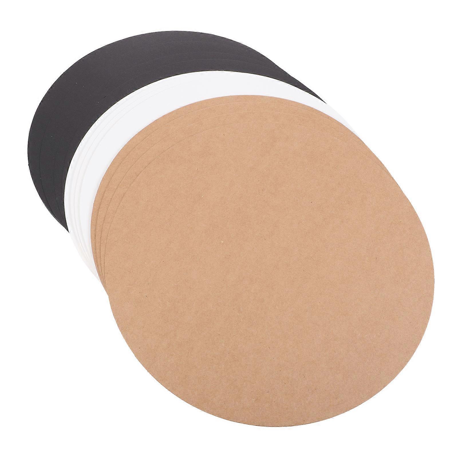 60Pcs Round Black Cardstock Cards Ideal For Calligraphy And Drawing Perfect For Creative Craft Materials Projects