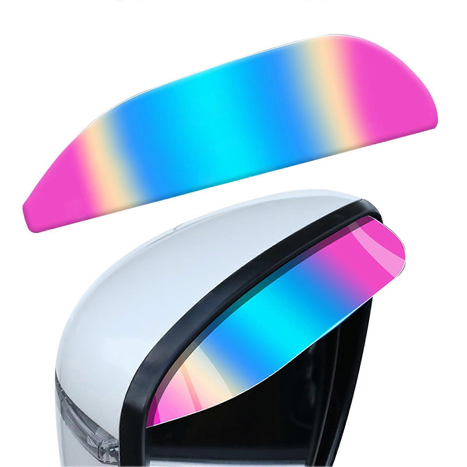 Car Rear View Mirror Rain Eyebrows - 2 Pack Side Mirror Rain Shields, Dirt-Resistant Automotive Accessories, Clear Vision