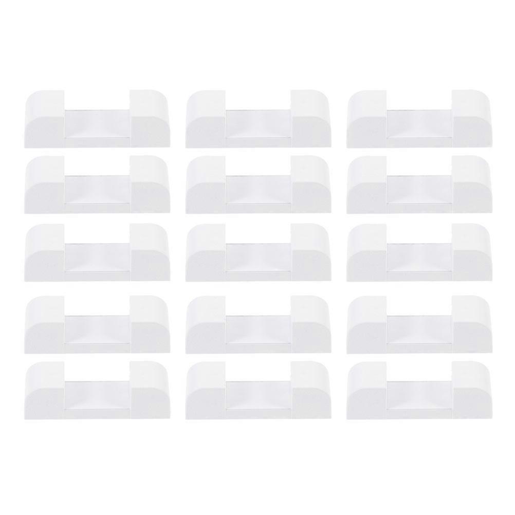 Square Display Case With Shelves Display Holder Bases White 4.5X1.5CM Plastic 100Pcs