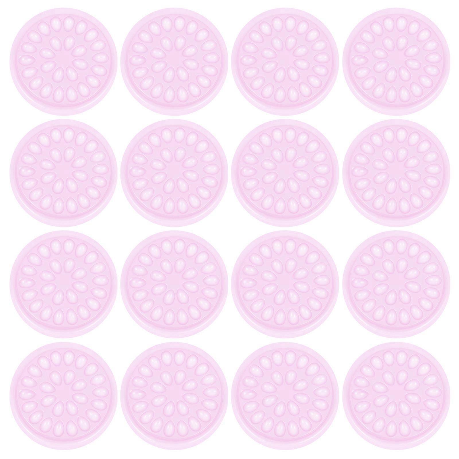 Eyelash Grafting Pallet 100Pcs Grafting Aid Tools For Beginners Pink PVC Stable Storage