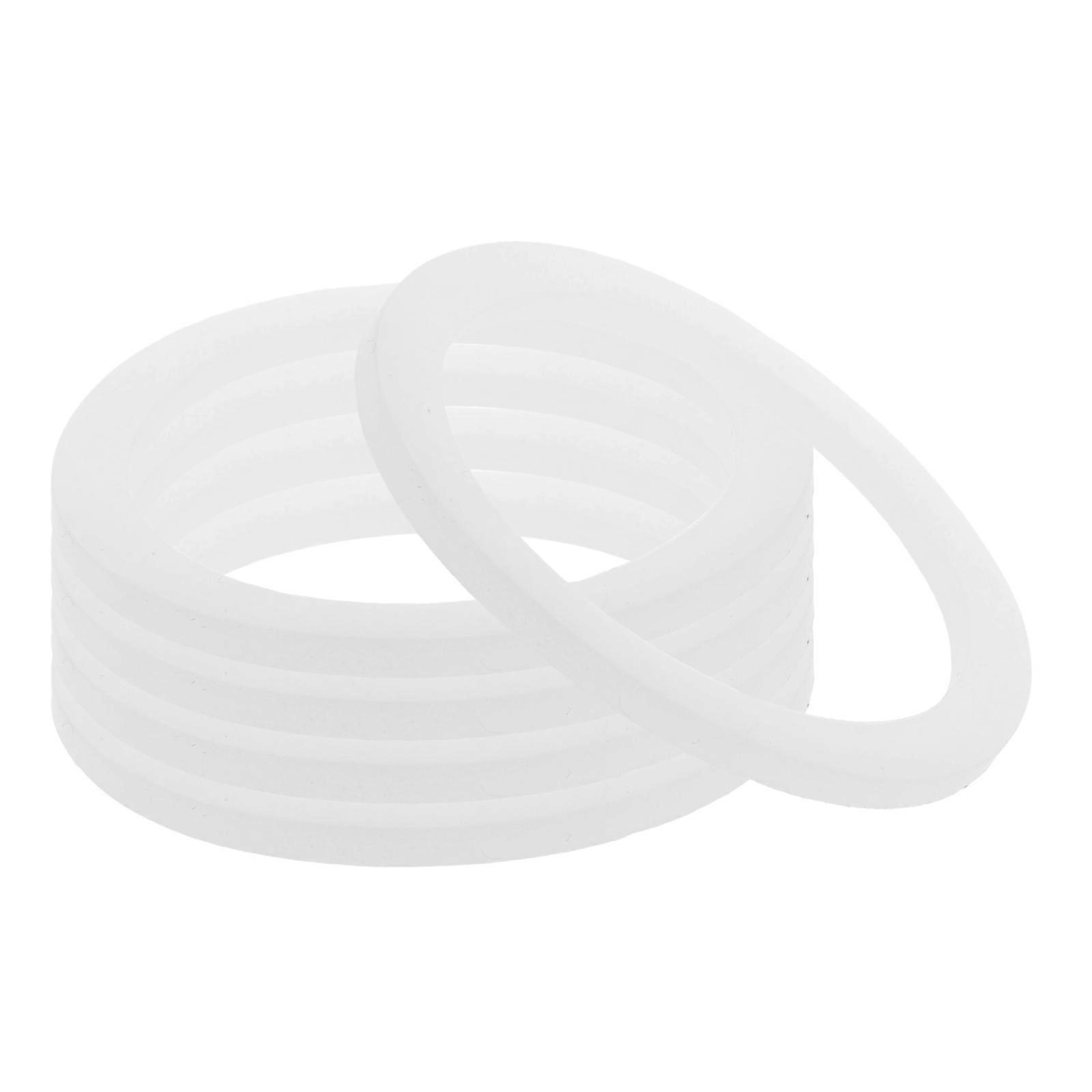 Silicone Gasket for Kitchen Use White Color Ensures Leakproof Seal with Excellent Performance 5 Pieces