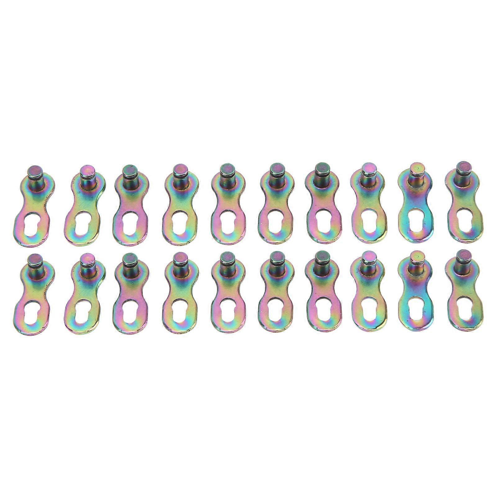 10 Pairs Bike Missing Link Speed Chain Link Road Bike Chain Link Connectors with 9 Speed Colored