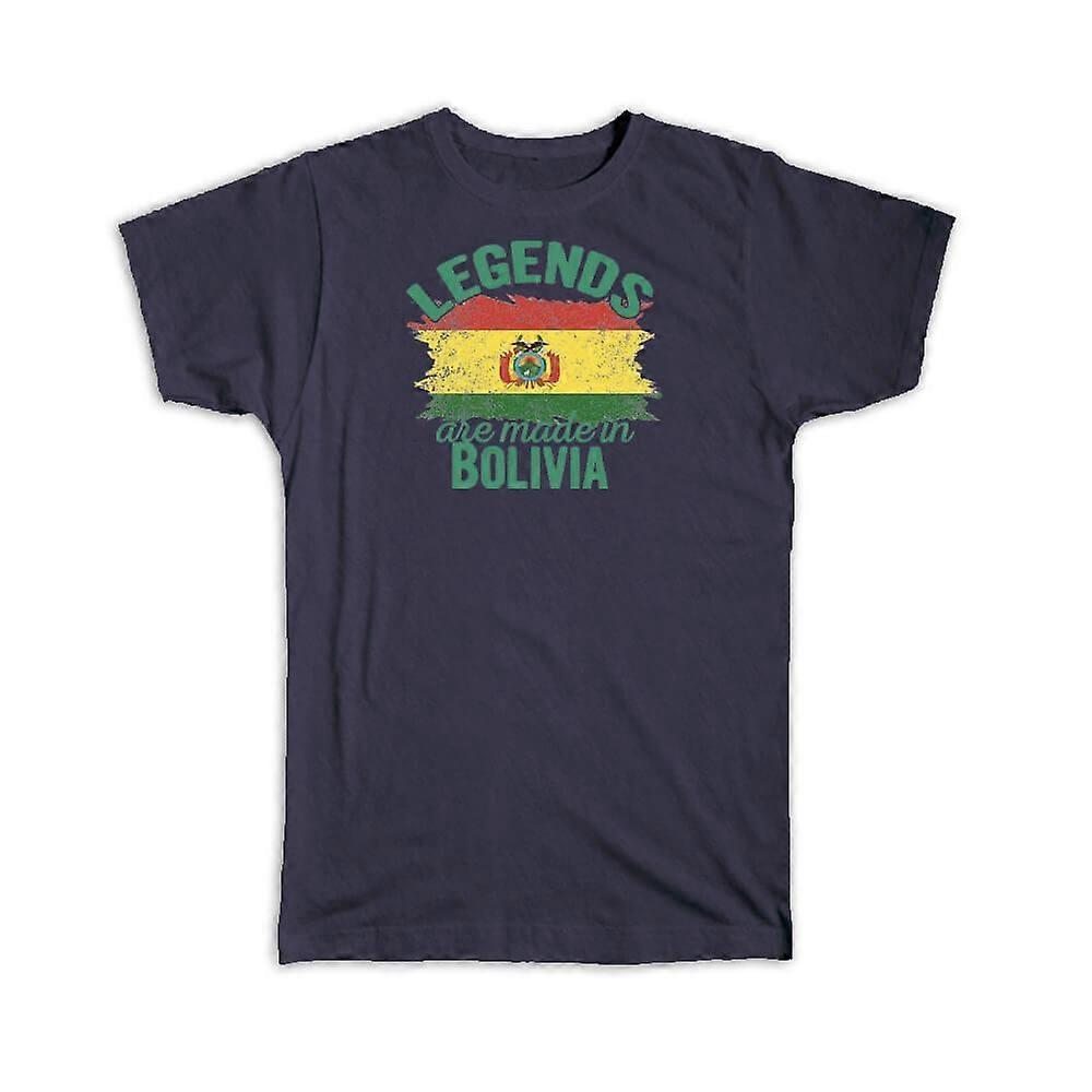 Legends are Made in Bolivia: Gift T-Shirt Flag