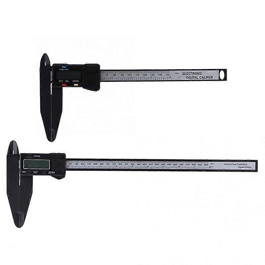 0-150mm/300mm 0.1mm Accuracy LED Digital Display Electronic Carbon Fiber Vernier Caliper Ruler Micrometer Measurement Tool