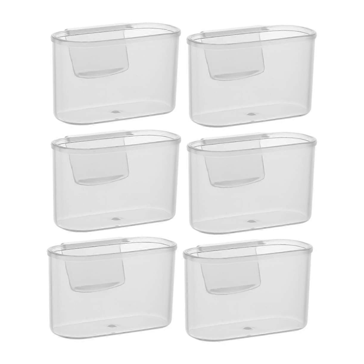 Fridge Side Door Storage Box Set Mini Organizer 6 Pieces PP Material Container Space Saver for Small Kitchens