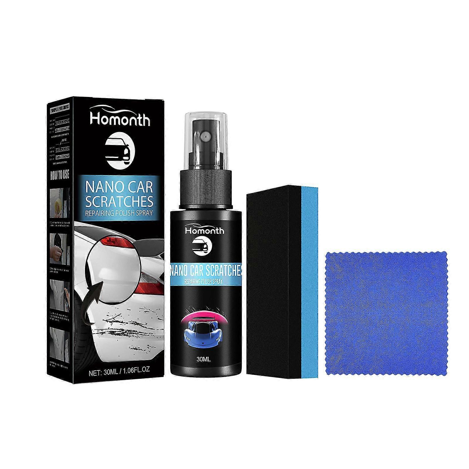 30ml Car Nano Spray Scratch Repair Car Coating Polishing Spray With Sponge Towel Car Scratch Remove Spray