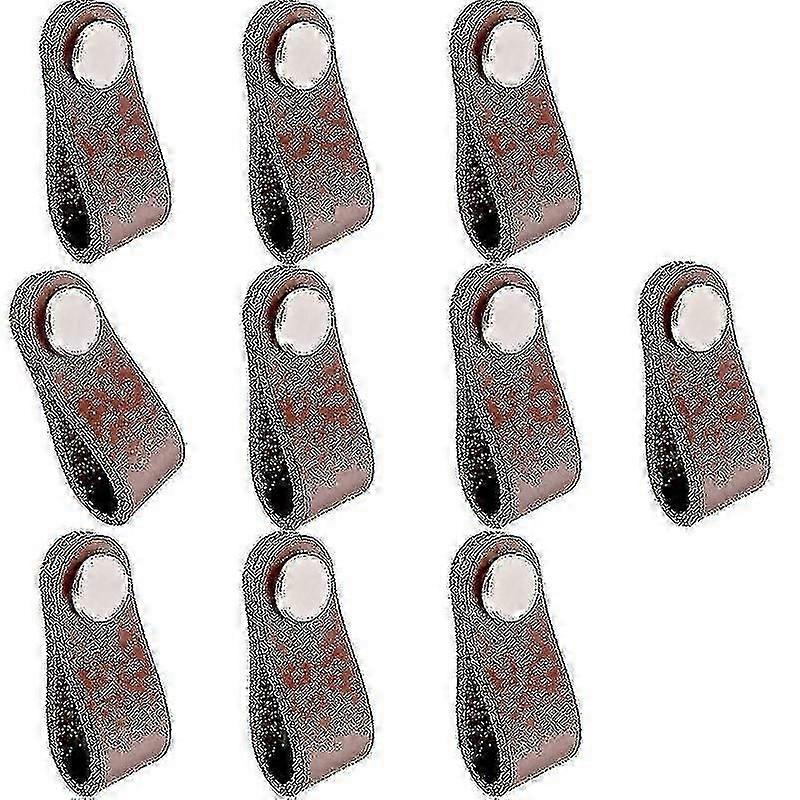 10pcs Brown Leather Cabinet Handles Furniture Knobs Leather Loop Pulls