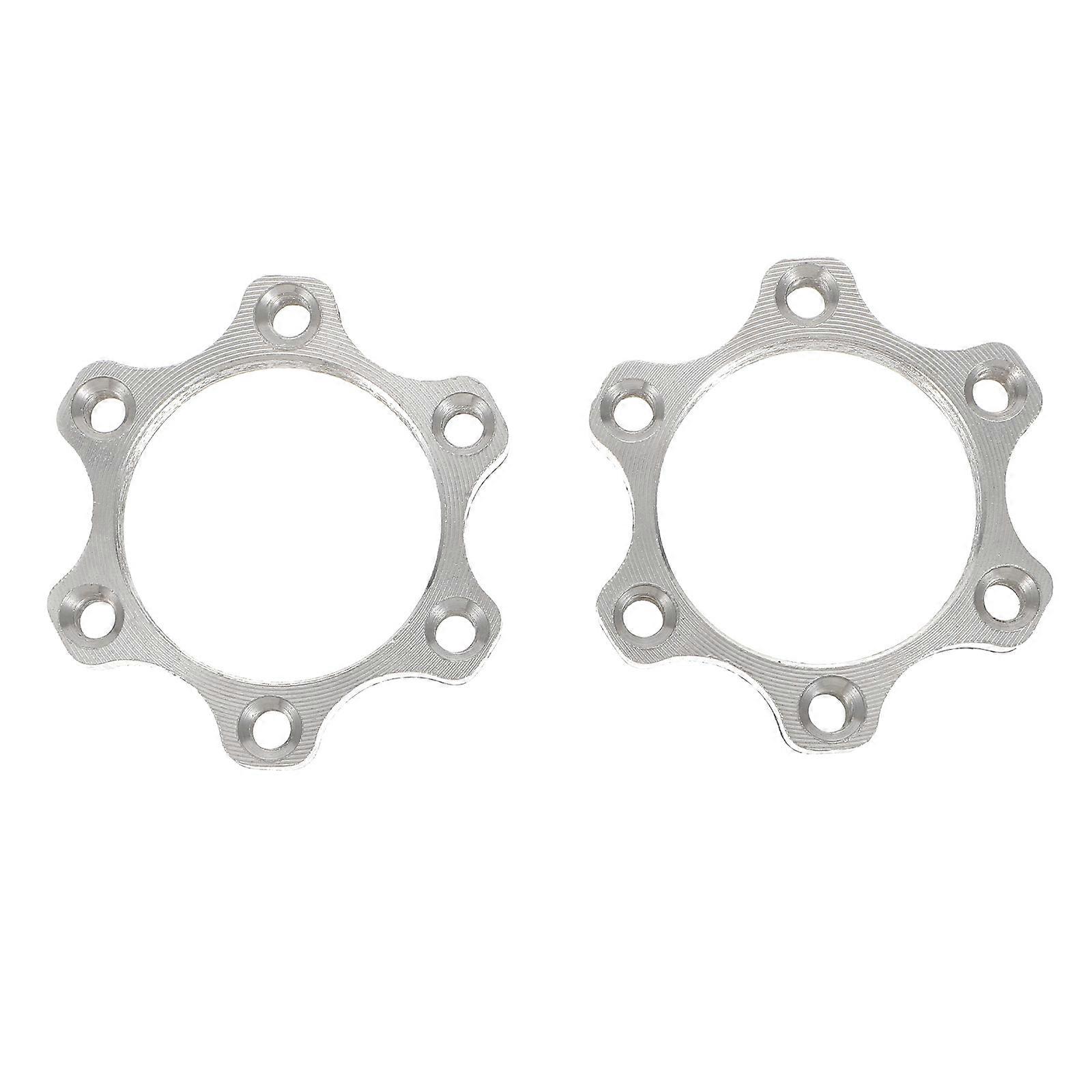 2Pcs 6 Hole Disc Adapters Made of Aluminium Alloy for Rotor Compatibility