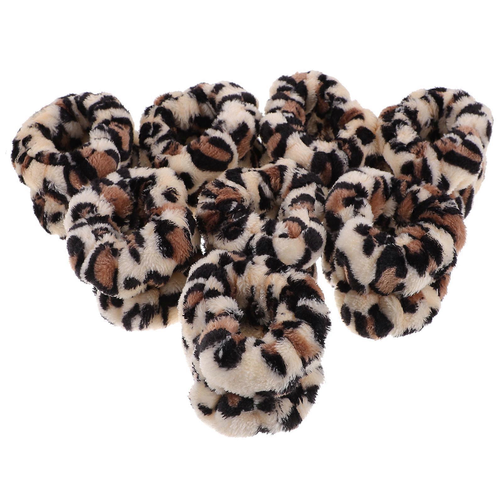 Wristband for Face Washing 8 Pcs Soft Absorbent Elastic Tiger Pattern Ideal for Exercise and Yoga Activities