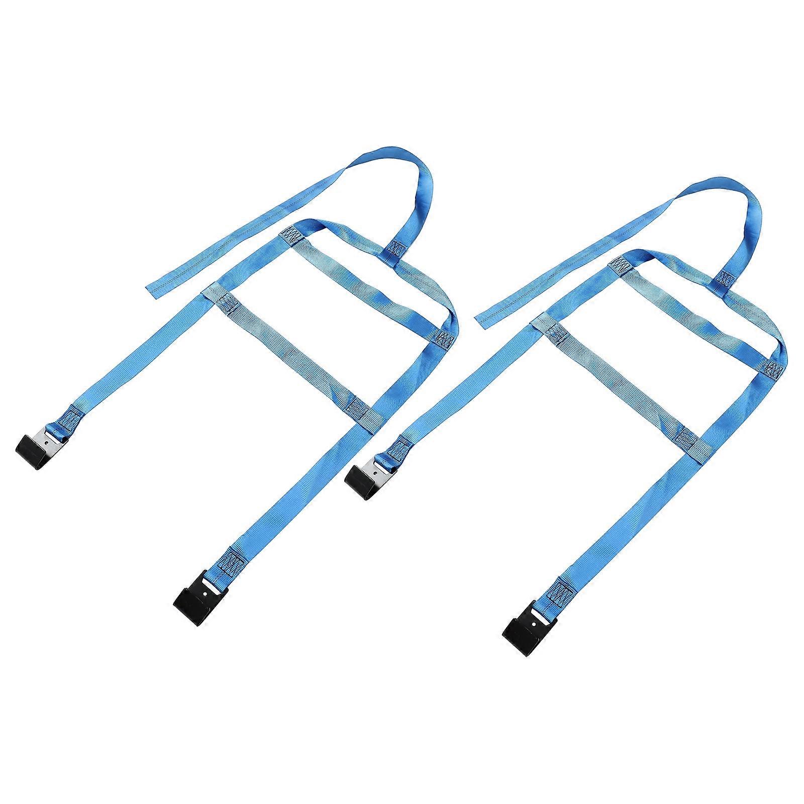 Durable Tire Fixing Straps for Auto Transport Heavy Duty Handling Belts, Washable & Labor Saving Design