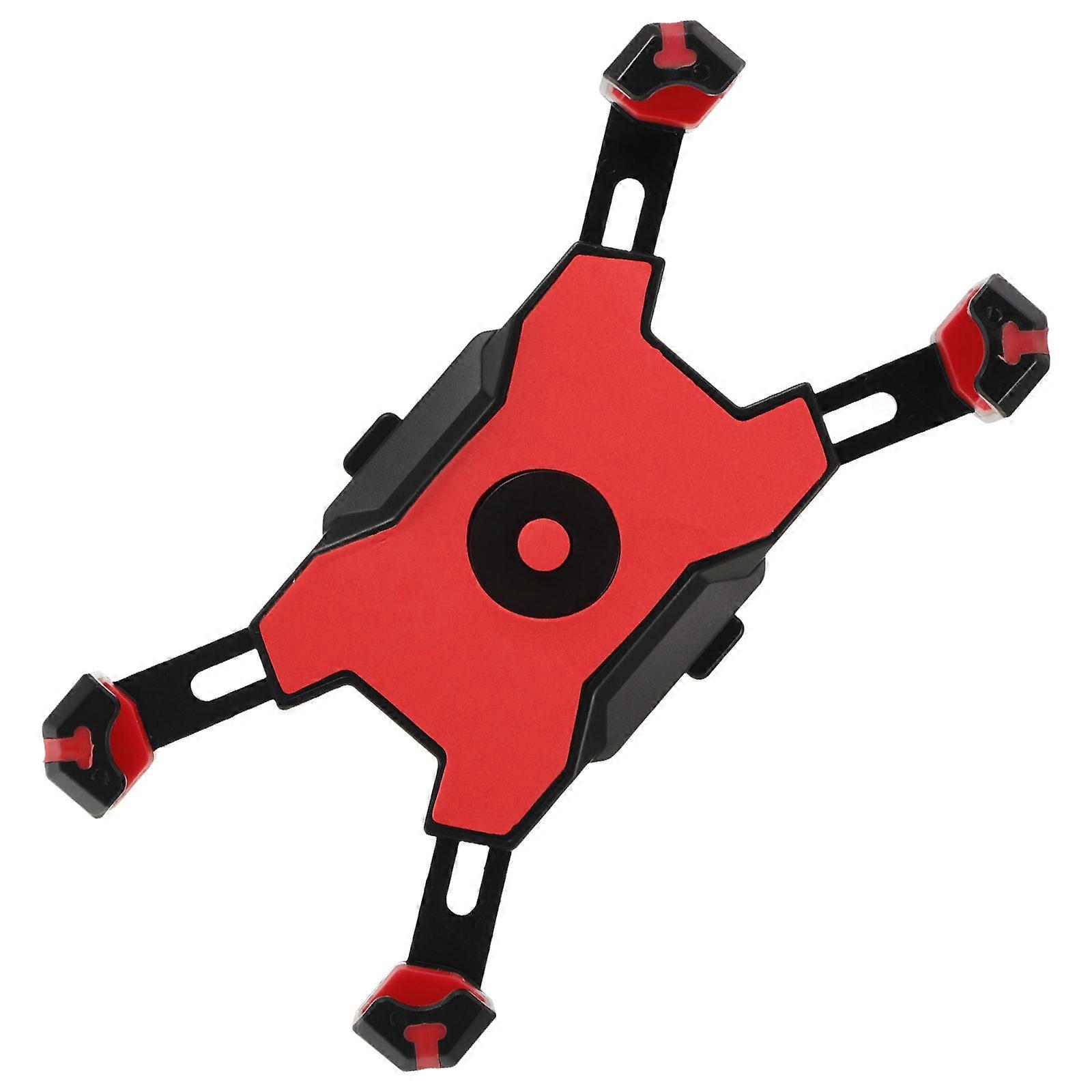 Durable PVC Bike Cellphone Holder Red Versatile Phone Stand for Daily Use Adjustable Angle Stable Mount Fits All Phones