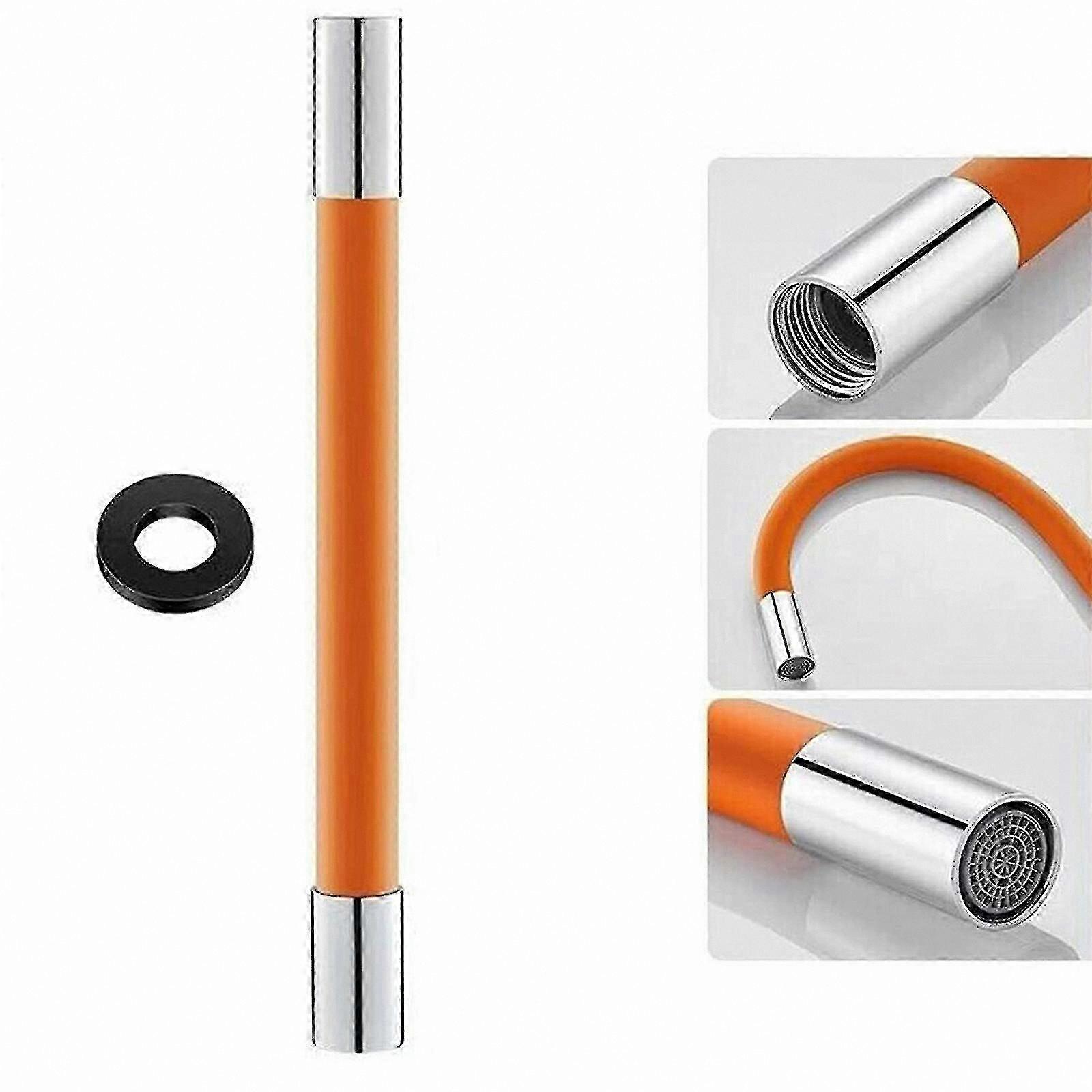 White Foaming Extension Spout for Bathroom Shower Faucets