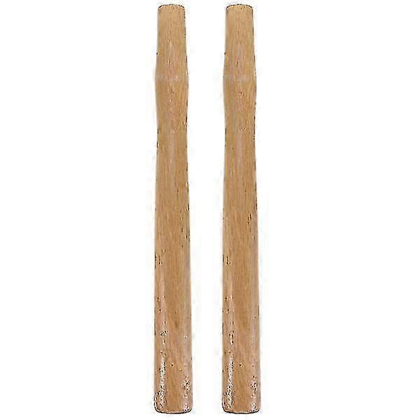 2pcs Wooden Hammer Handle Replacement for Claw Hammer, 37cm Grip Handle Supply with Twisted Design