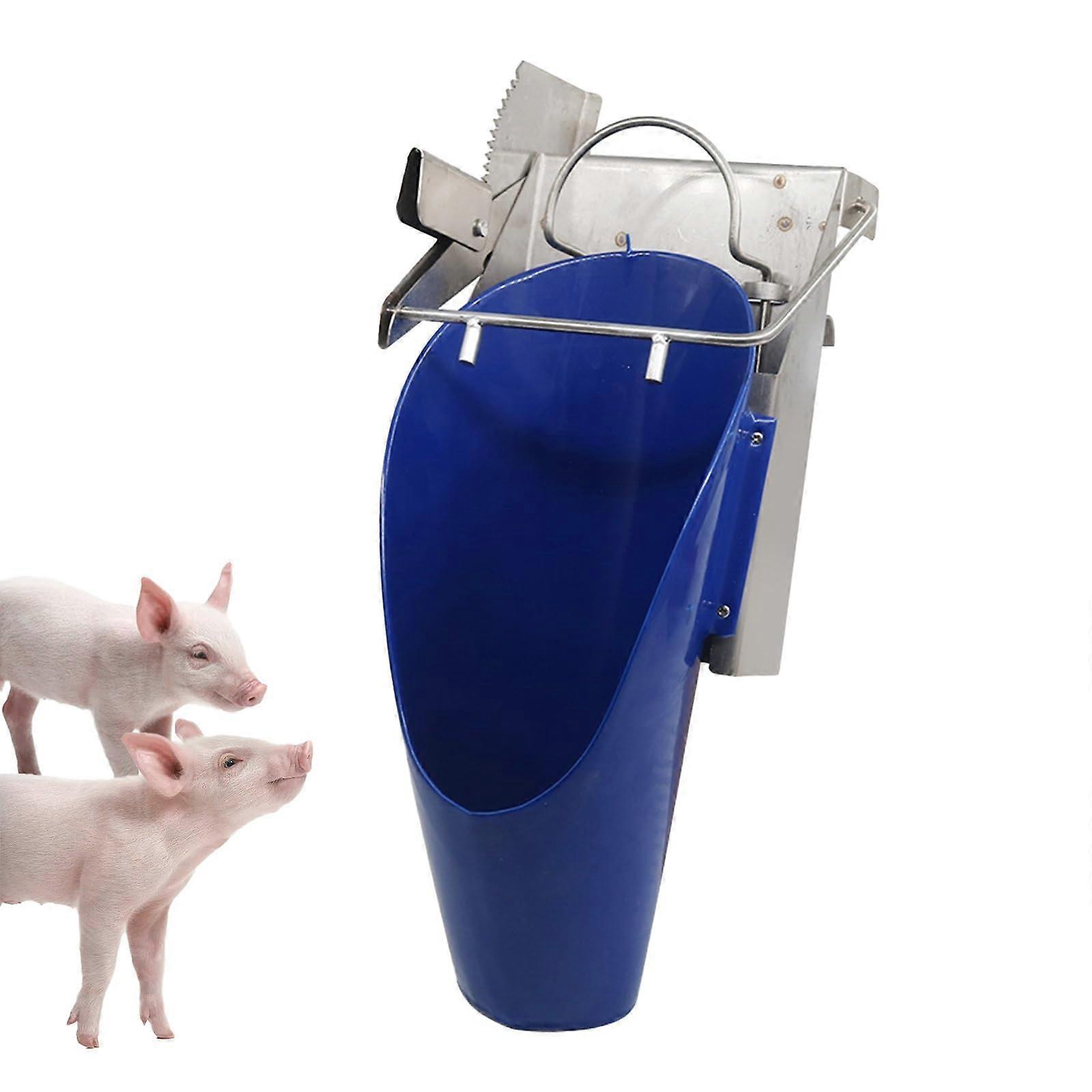 Piglet castration rack tools, Inverted pig castration bracket made of stainless steel, adjustable operation platform for castration (S)