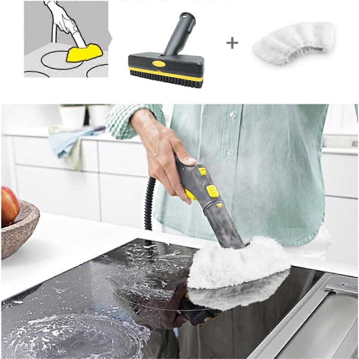 Replacement Handheld Steam Brush with Steam Rag Kit for SC1 SC2 SC3 SC4 SC5 CTK1020 Steam Cleaner Parts