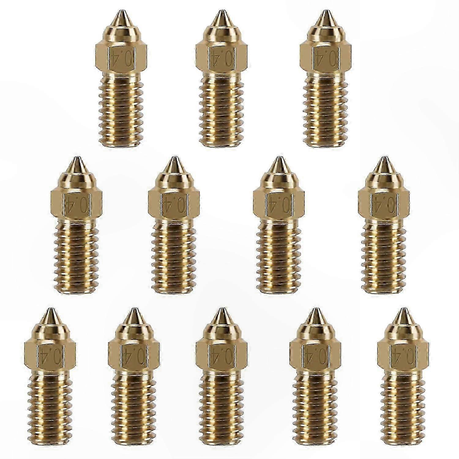 12-Pack Brass Nozzle Set for Neptune 4 3D Printers-Compatible with Eo Series Printer Models